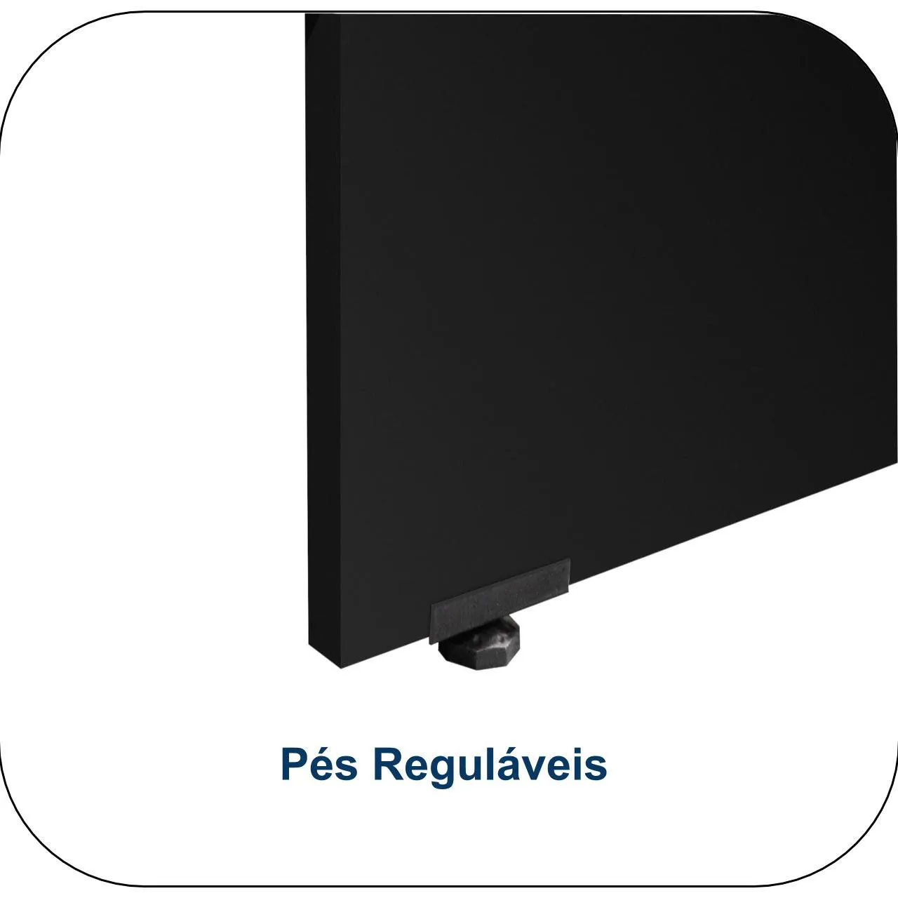 Mesa Escritório 1,50x0,60m -02 Gavetas - MALAGA/PRETO COD 542 - Imagem 3