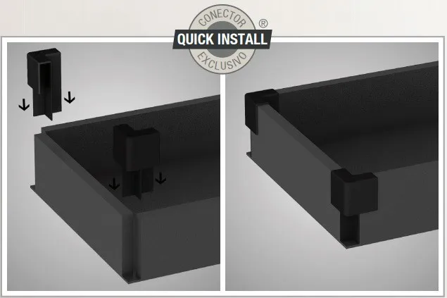 Mesa PEDESTAL RETA (03 Gav.) - 1,92X0,70m - MARSALA / PRETO COD 546 - Imagem 3