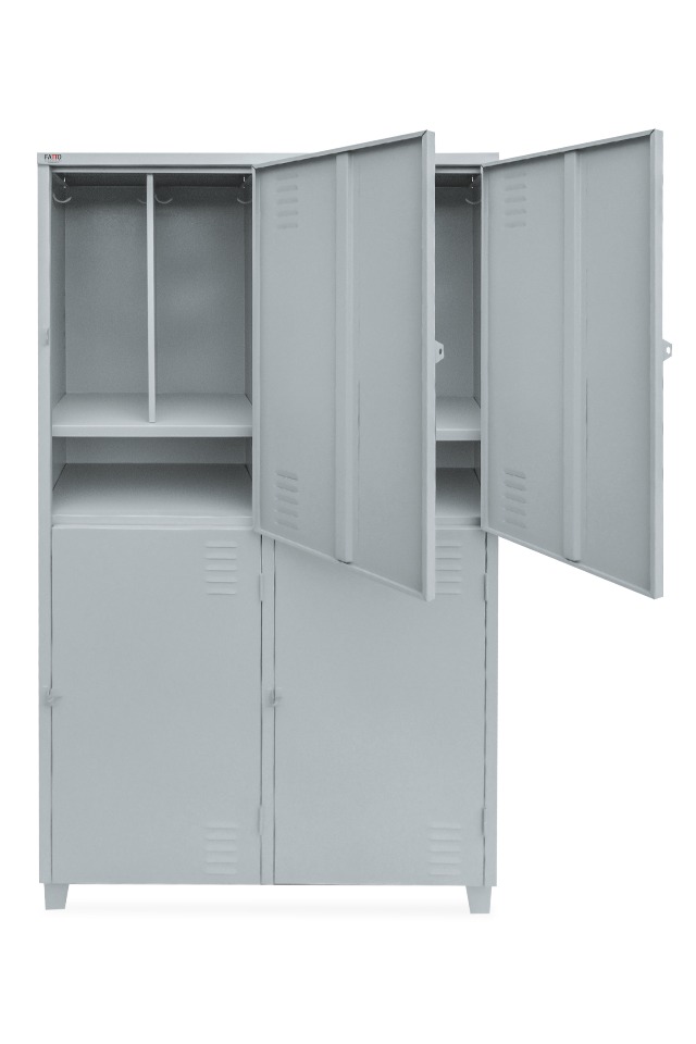 Roupeiro de Aço 04 Portas Grandes Insalubre - Imagem 2